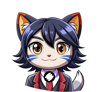 Stylized cat-themed illustration of Victor Young's portrait